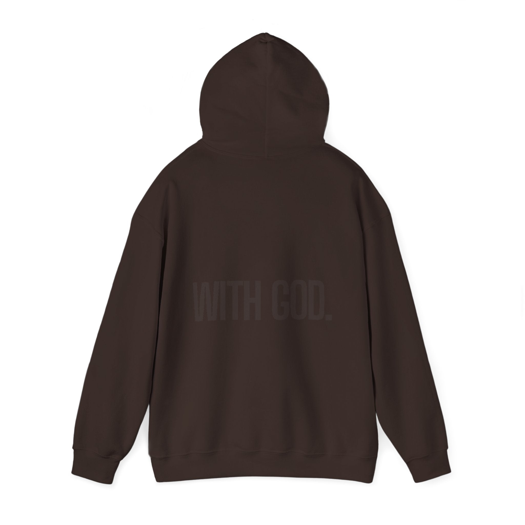 WITH GOD HOODIE - CHOCOLATE