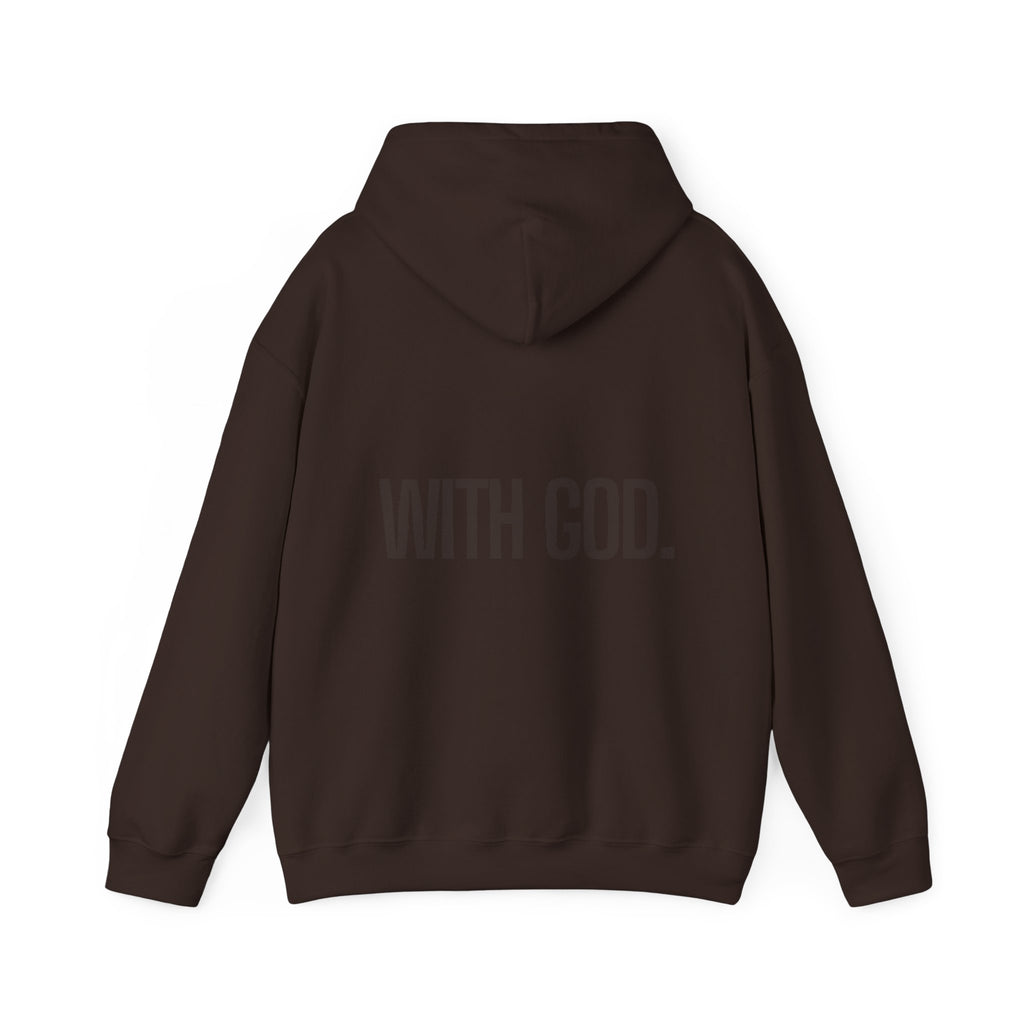 WITH GOD HOODIE - CHOCOLATE