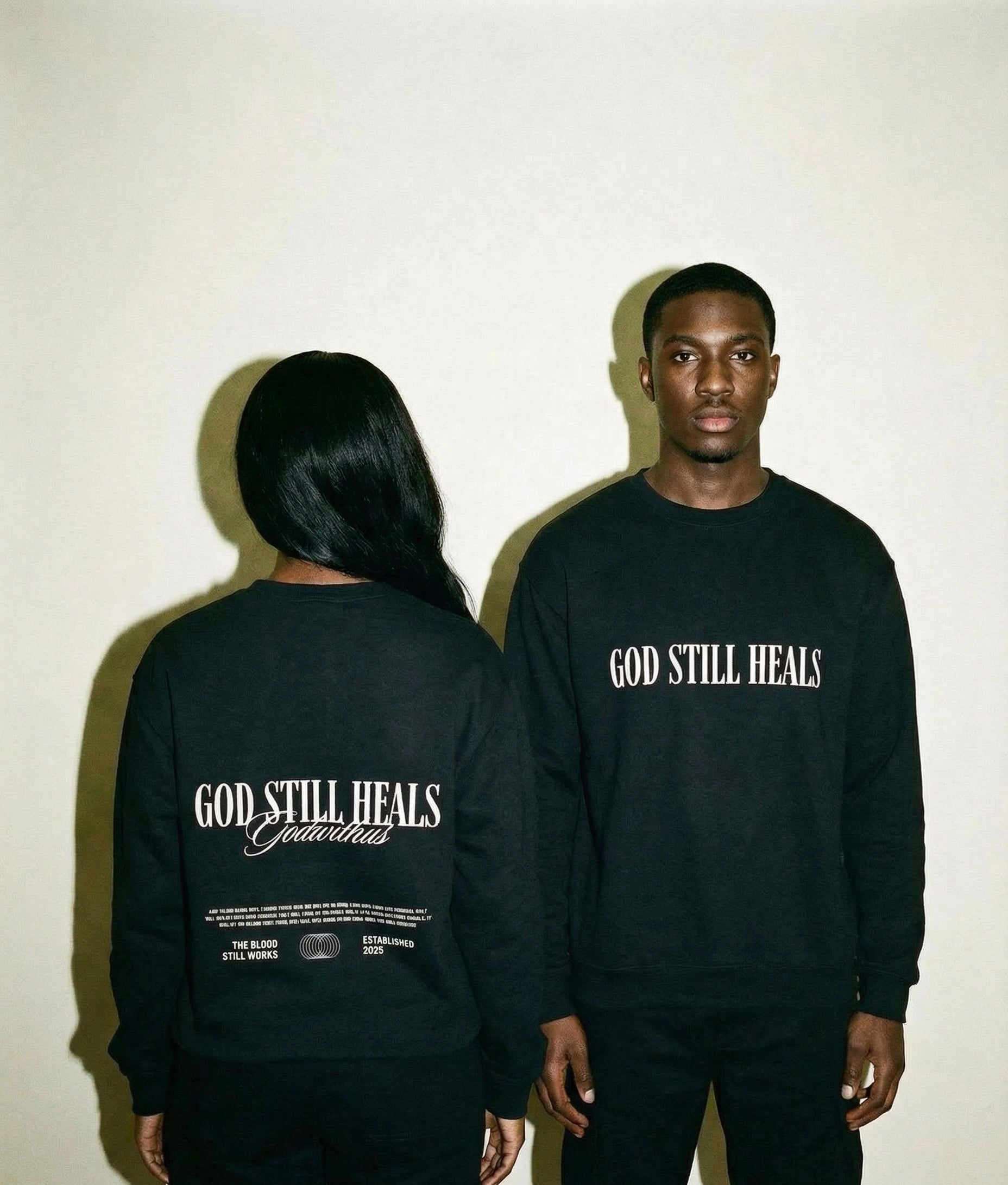 GOD STILL HEALS CREW - BLACK